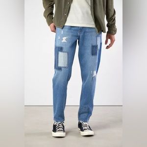 BDG Dad Slim Taper Fit Patchwork Jeans NWOT